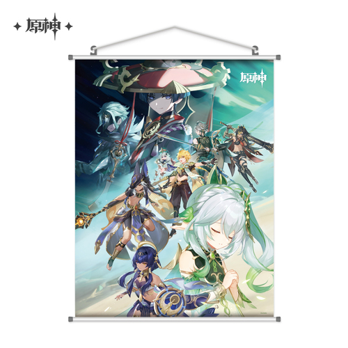 Genshin Impact Wall Scroll King Deshret and the Three Magi
