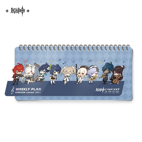 Genshin Impact Melodies of an Endless Journey Weekly Planner Memo Pad