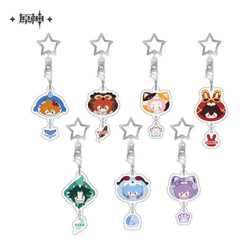 Genshin Impact Teyvat Zoo Series Acrylic Keychain Set