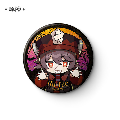 Genshin Impact Halloween Series Chibi Chara Can Badge Hu Tao