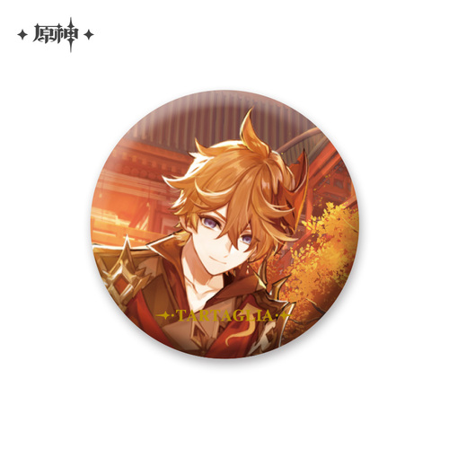 Genshin Impact Theme Chara Can Badge Tartaglia