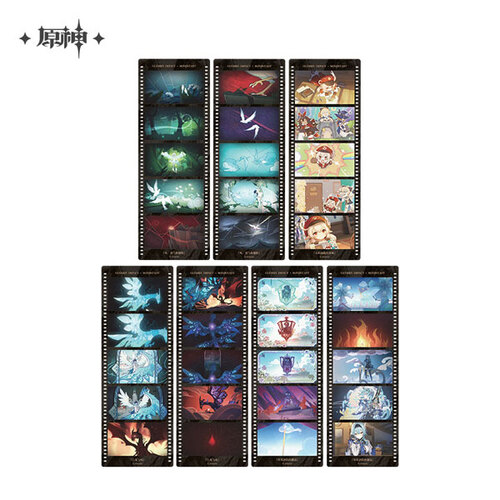 Genshin Impact Glance at the Transient World Series Film Style Bookmark Set Mondstadt Style