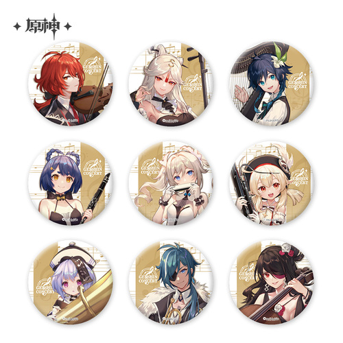 Genshin Impact Melodies of an Endless Journey Chara Can Badge