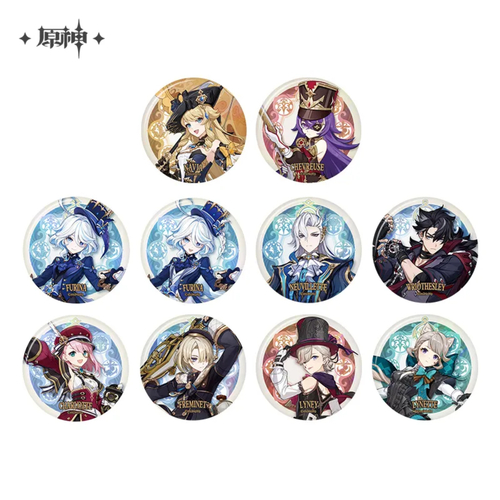 -PRE ORDER- Court of Fontaine Series Theme Chara Can Badge