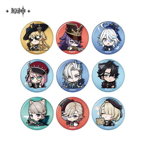 -PRE ORDER- Genshin Impact Court of Fontaine Series Chibi Chara Can Badge