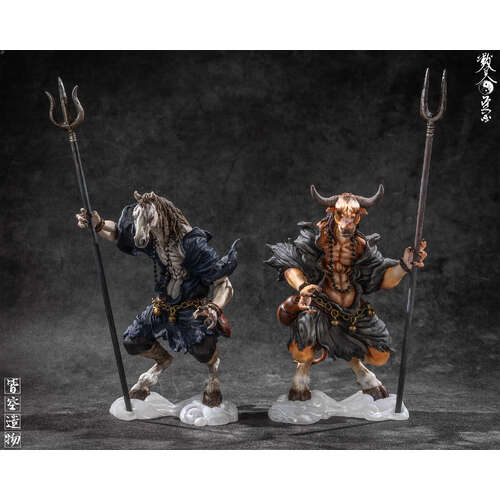 -PRE ORDER- Ox-Head And Horse-Face Non Scale Resin Statue