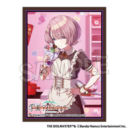 -PRE ORDER- Gakuen Idolmaster Illustration Sleeve Matte Fluorite '25 Valentine Arimura Mao