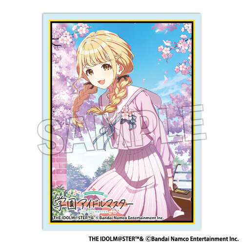 -PRE ORDER- Gakuen Idolmaster Illustration Sleeve Matte Sekaiichi Kawaii Watashi '25 Cherry Blossom Fujita Kotone