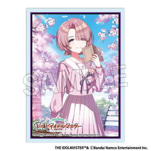 -PRE ORDER- Gakuen Idolmaster Illustration Sleeve Matte Fluorite '25 Cherry Blossom Arimura Mao