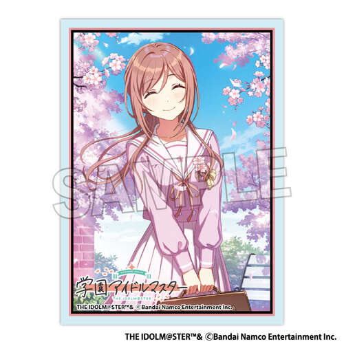 -PRE ORDER- Gakuen Idolmaster Illustration Sleeve Matte Clumsy Trick '25 Cherry Blossom Himesaki Rinami