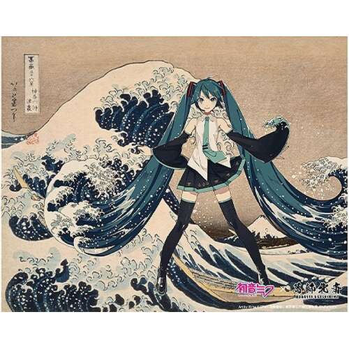 -PRE ORDER- Hatsune Miku Katsushika Hokusai iXima Canvas Art The Great Wave off Kanagawa