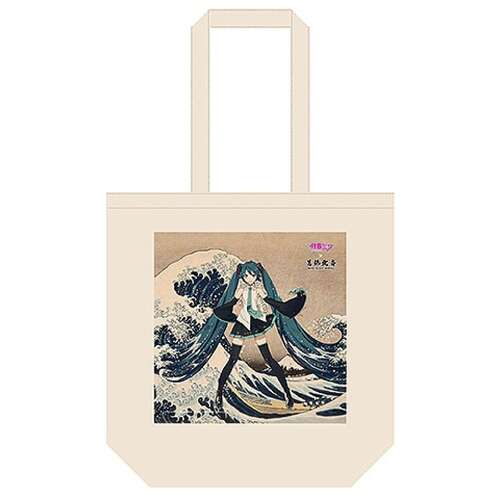 -PRE ORDER- Katsushika Hokusai Hatsune Miku iXima Tote Bag The Great Wave off Kanagawa