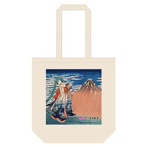 -PRE ORDER- Katsushika Hokusai Hatsune Miku iXima Tote Bag Fine Wind, Clear Morning