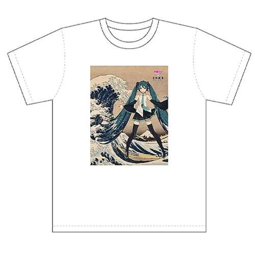-PRE ORDER- Hatsune Miku Katsushika Hokusai iXima T-Shirt The Great Wave off Kanagawa