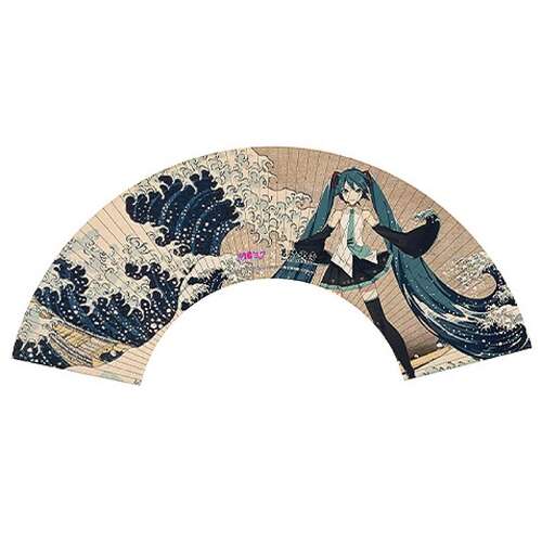 -PRE ORDER- Hatsune Miku Katsushika Hokusai iXima Hand Fan The Great Wave off Kanagawa