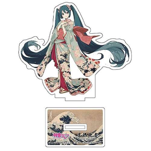 -PRE ORDER- Hatsune Miku Katsushika Hokusai iXima Die-Cut Acrylic Stand The Great Wave off Kanagawa (Kimono)