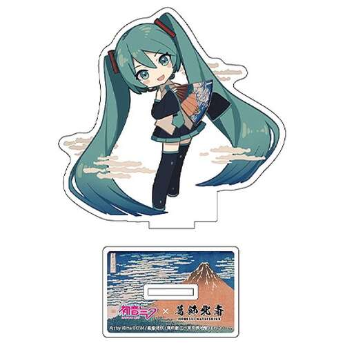 -PRE ORDER- Hatsune Miku Katsushika Hokusai iXima Die-Cut Acrylic Stand Fine Wind, Clear Morning (Chibi)