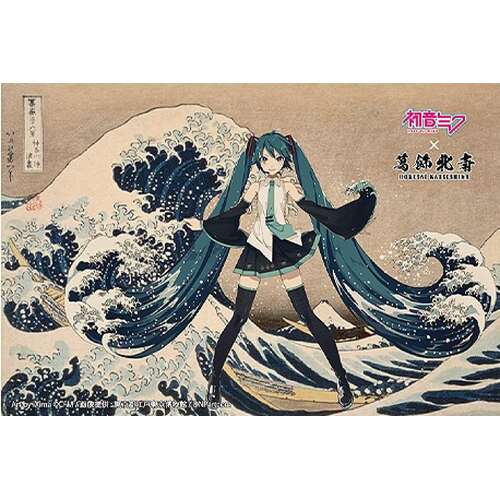 -PRE ORDER- Hatsune Miku Katsushika Hokusai iXima Postcard The Great Wave off Kanagawa
