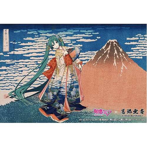 -PRE ORDER- Hatsune Miku Katsushika Hokusai iXima Postcard Fine Wind, Clear Morning