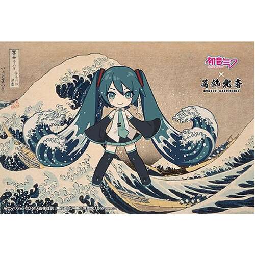 -PRE ORDER- Hatsune Miku Katsushika Hokusai iXima Postcard The Great Wave off Kanagawa (Chibi Character)