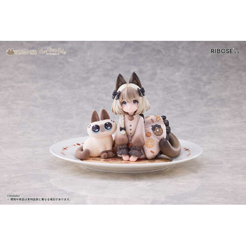 -PRE ORDER- DLC Series Tea Time Cats X Siamese Cat Azuki Non-Scale Figurine Collaboration Set