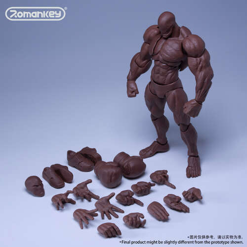-PRE ORDER- Ums003 1/12 Scale Action Figure Male Body Big Guy Tan Skin