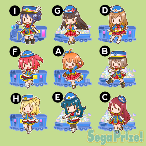 Love Live! Sunshine!! HAPPY PARTY TRAIN Acrylic Mascot Stands ft. Sangatsuyouka