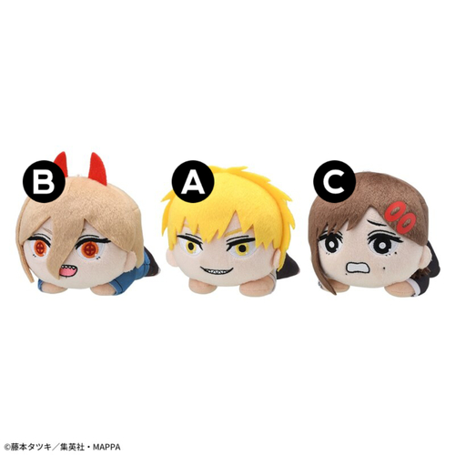 Chainsaw Man NESOBERI Plush Denji & Power & Kobeni