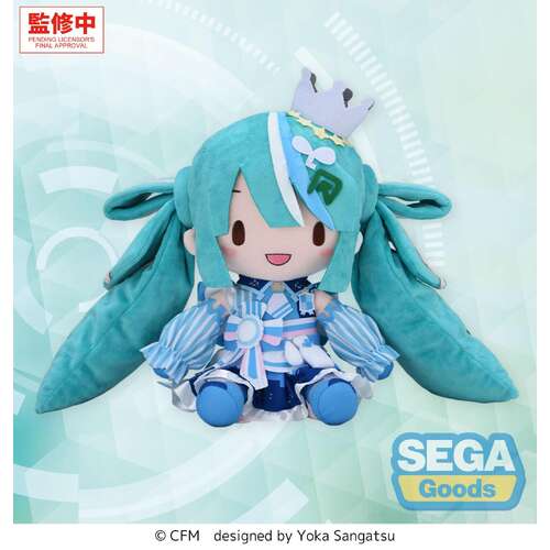 -PRE ORDER- Fuwa Petit Hatsune Miku Lawson 50th Anniversary Special Live Plush (L)