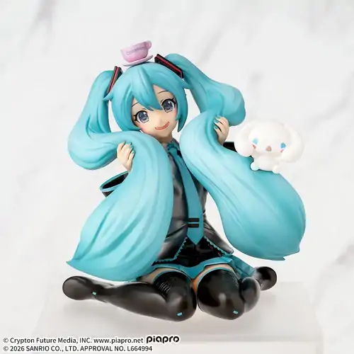 -PRE ORDER- Hatsune Miku × Cinnamoroll Perching Figure Fluffy Ver.