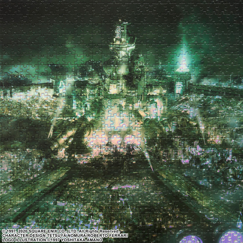 Final Fantasy VII Remake 1000 Pieces Premium Jigsaw Puzzle Key Art Midgar