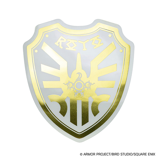 -PRE ORDER- Dragon Quest Metallic Die-cut Sticker Loto Shield [Re-release]
