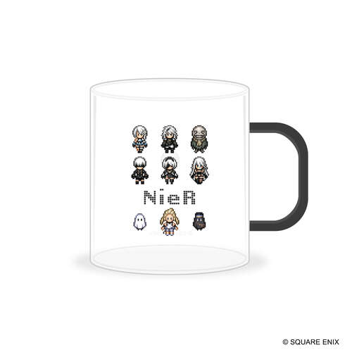 -PRE ORDER- NieR Series Glass Mug Pixel Art Ver.