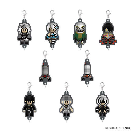 -PRE ORDER- NieR Series Rubber Strap Collection Pixel Art Ver. Vol. 1 [BLIND BOX]