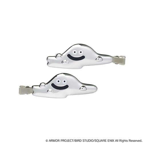 -PRE ORDER- Dragon Quest Smile Slime Cosmetics & Beauty Liquid Metal Slime Hair Clip 2P Metallic Ver. [Re-release]