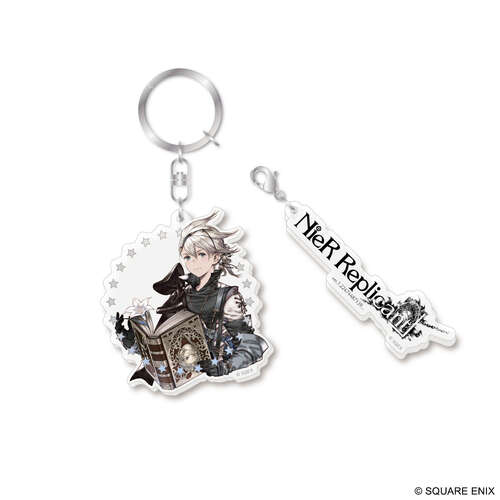 -PRE ORDER- NieR Series 15th Anniversary Acrylic Key Chain Boy NieR & Grimoire Weiss