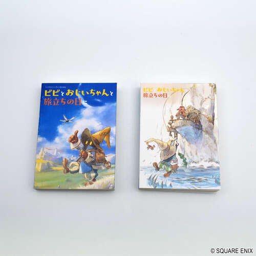-PRE ORDER- Final Fantasy IX Book Type Sticky Note Set Vivi And Grandpa On The Day Of Departure A