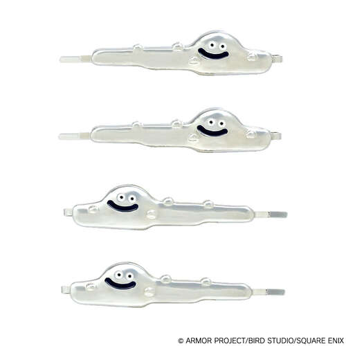 -PRE ORDER- Dragon Quest Smile Slime Cosmetics & Beauty Hairpin 4 Set Liquid Metal Slime