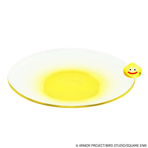 -PRE ORDER- Dragon Quest Smile Slime Glass Small Plate Lemon Slime