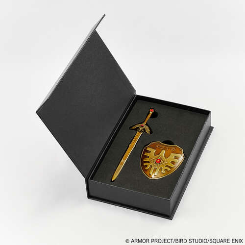 -PRE ORDER- Dragon Quest Metallic Items Gallery Special Erdrick's Sword & Erdrick's Shield -40th Anniversary Ver.-