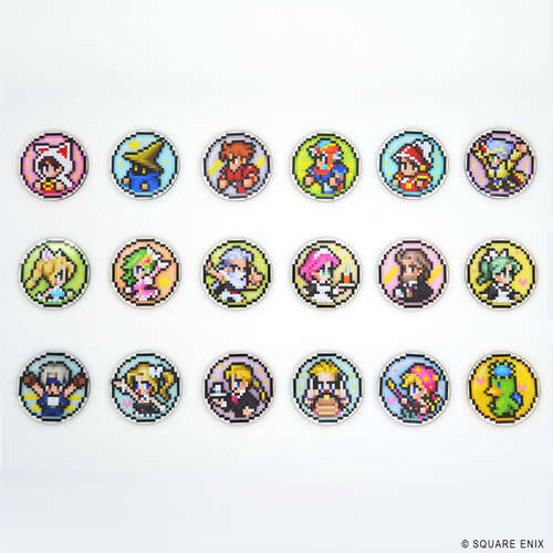 -PRE ORDER- Final Fantasy Pixel Remaster Icon Acrylic Sticker Collection