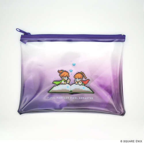 -PRE ORDER- Final Fantasy Pixel Remaster Book Characters Clear Pouch Palom & Porom
