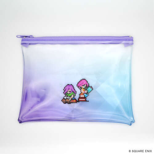 -PRE ORDER- Final Fantasy Pixel Remaster Book Characters Clear Pouch Lenna & Faris