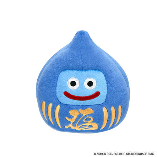 -PRE ORDER- Dragon Quest Smile Slime Plush M Daruma Slime Blue
