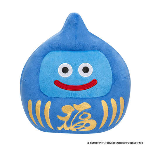 -PRE ORDER- Dragon Quest Smile Slime Plush L Daruma Slime Blue