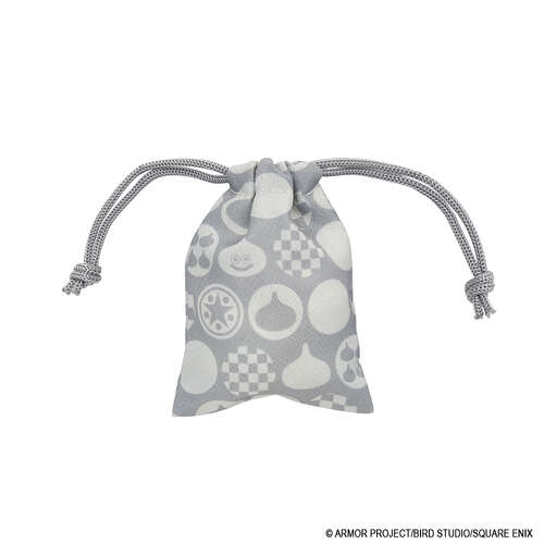 -PRE ORDER- Dragon Quest Smile Slime Japanese Series Small Kinchaku Gray