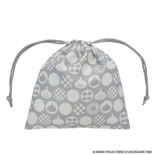 -PRE ORDER- Dragon Quest Smile Slime Japanese Series Kinchaku Gray