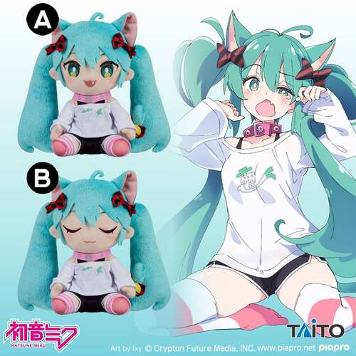 -PRE ORDER- Hatsune Miku Original Plush Cat Ear T-Shirt ver.