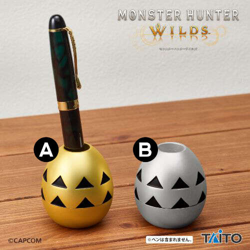 -PRE ORDER- Monster Hunter Wilds Metal Pen Stand Golden Egg & Silver Egg