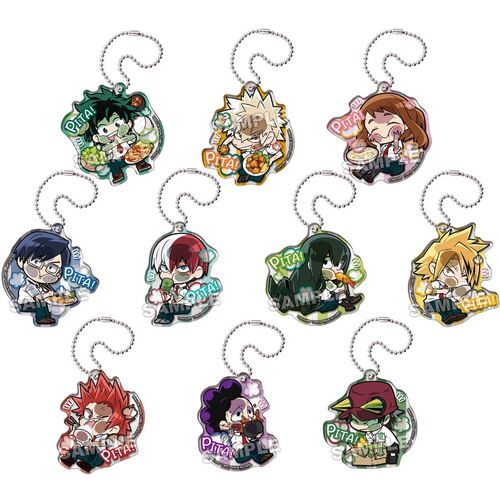 Pita! Defome My Hero Academia Let's Eat! Acrylic Key Chain [BLIND BOX]